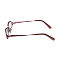thumbnail image 4 of NEW THALIA ENCANTO WOMENS/LADIES DESIGNER FULL-RIM BORDEAUX / BRONZE STAINLESS STEEL TWO-TONE SLEEK FRAME DEMO LENSES 49-16-130 SPRING HINGES EYEGLASSES/SPECTACLES, 4 of 8