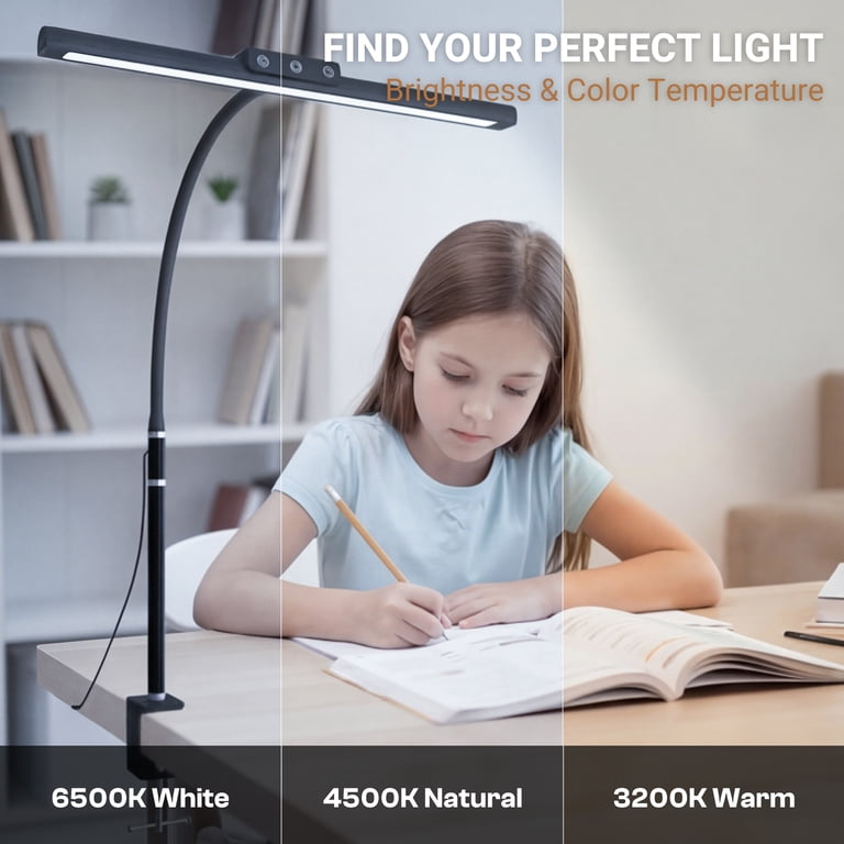 DAYBETTER LED Desk Lamp with Clamp and Adjustable Gooseneck photo 5
