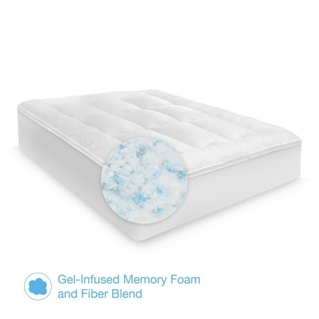 ecopedic 2.5 in memoryloft mattress topper with cotton cove