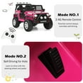 thumbnail image 5 of Gymax 12V Electric Kids Ride On Car Truck w/ MP3 Horn 2.4G Remote Control Pink, 5 of 10