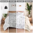 thumbnail image 5 of Comfort Spaces Full/Queen Size Comforter Sets, 4-Piece Bedding Set for All Season, White and Silver Comforter Bed Set, Geometric Metallic, 5 of 7