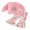 Pink, variant on RUINIXCW Baby Girl 2Pcs Fall Outfits Western Long Sleeve Bow Boots Embroidery Sweatshirt Pants Set Toddler Clothes
