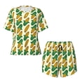 thumbnail image 4 of Lsque Corn Women's Short-Sleeved Pajama Set - 2 Piece Soft and Lightweight Sleepwear Set-XX-Large, 4 of 9