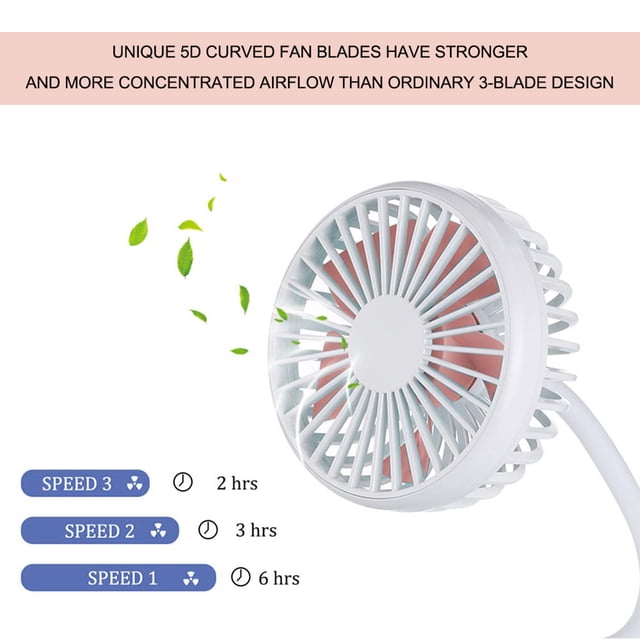 Ventilador Con Clip ANGGREK 3 Velocidades Mini Con Manguera de Ganso Flexible 370 x 98 x 130 MM