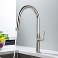 thumbnail image 2 of Kibi Fusion-T Single Handle Pull Down Kitchen Sink Faucet with Soap Dispenser - Brushed Nickel, 2 of 3
