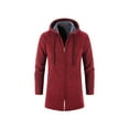 thumbnail image 1 of CEHVOM Men's New Autumn Long Casual Color Hooded Knitted Cardigan Jacket, 1 of 4
