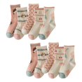 thumbnail image 2 of Calcetines para niñas, bonitos calcetines de algodón respetuosos con la piel con patrón de dibujos animados para niños, calcetines de media pantorrilla para Otoño Invierno XL, 2 of 5