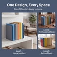 thumbnail image 5 of Unique Bargains Expandable L-Shaped Bookends with Compartments Home 2 Pcs Moonlight Grey 5.2"L x 4.1"W x 7.7"H, 5 of 5