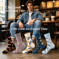 thumbnail image 6 of TELOLY 5Pairs Boot Socks for Women,Mid-Calf Length Womens Crew Socks,Womens Long Socks, 6 of 7