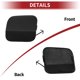 thumbnail image 5 of Tapa del gancho de remolque delantero izquierdo para Toyota Highlander 2020-2023, tapa del gancho de remolque, gancho No.521280E150, plástico negro mate, 1 Pcs, 5 of 6