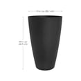 thumbnail image 2 of TierraVerde Madison Smooth Planter Black 24"H, 2 of 5