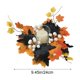 thumbnail image 3 of Candelabros de hojas de arce de simulación de otoño, corona de decoración de Halloween, adorno de mesa de plástico, copa de vela, corona, portavelas de plástico, 3 of 6