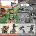 thumbnail image 3 of Inertia Log Splitter - Durable Firewood Splitter - Cast Iron Manual Wood Splitting Tool - Old Man Lightweight Cone Manual Wood, 3 of 5