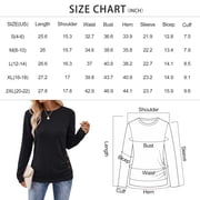 SUNBS Women's Long Sleeve Tunic Blouses Fall Button Side Ruched Shirts Crewneck Casual Tops Fashion Clothes