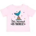 thumbnail image 3 of Inktastic 3rd Birthday Mermaid Tail Girls Party Girls Toddler T-Shirt, 3 of 5