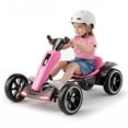 thumbnail image 2 of Holaki 12V Electric Go Kart for Kids, Battery Powered Ride on Toy with Adjustable Seat, Music, LED Lights, EVA Wheels & Forward/Reverse Driving, Pink, Ages 3-6, 2 of 10