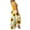 Yellow, variant on IROINNID Square Neck Dress For Women Sleeveless Fashion Casual Floral Pleated Sling Irregular Dress Full-Length Prints A-Line Dress