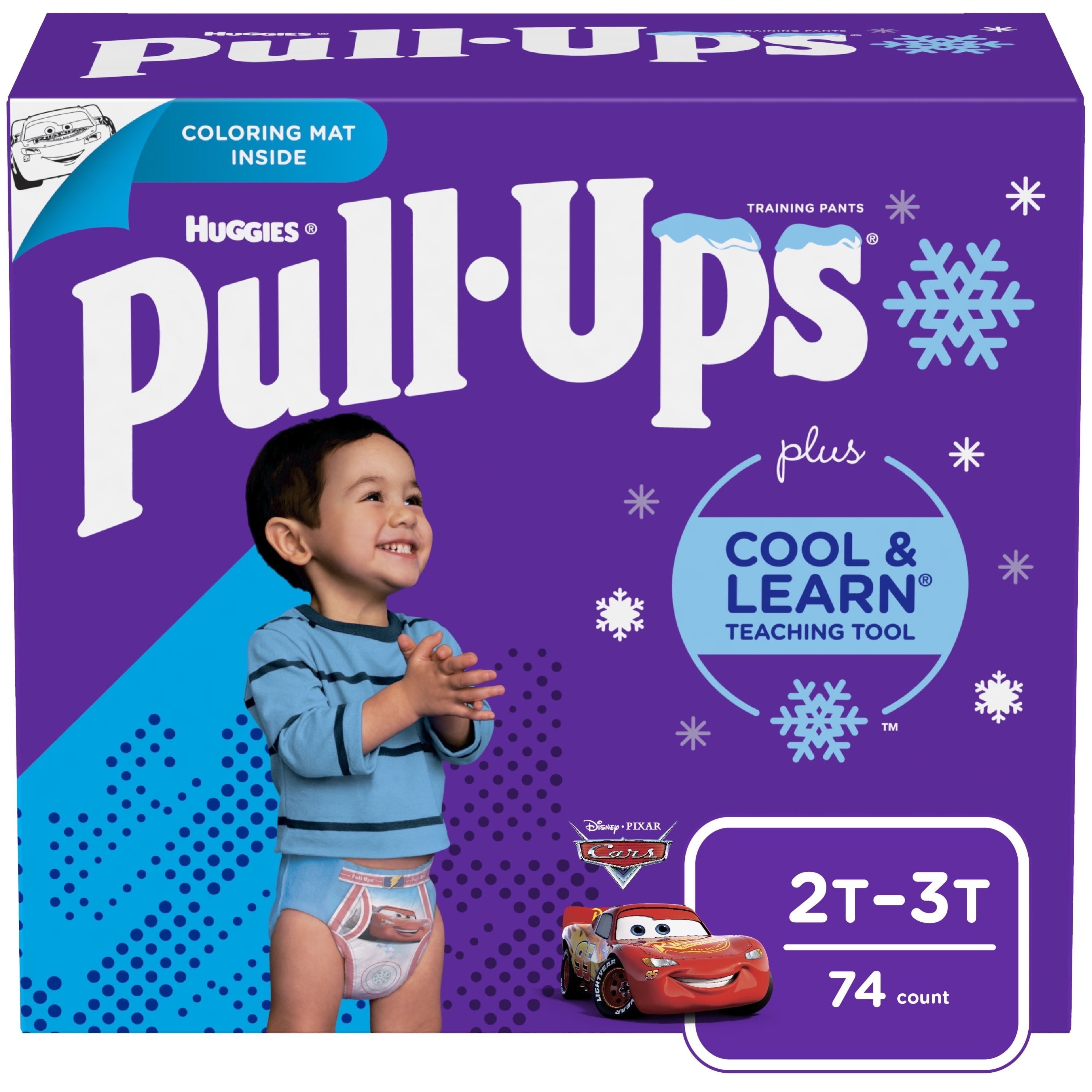 Huggies Pull-Ups Training Pants with Cool and Learn for Boys 74 Count Size 2T-3T 