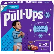 Pull-Ups Cool & Learn Male Training Pants, 2T-3T, 74 Count