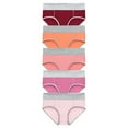 thumbnail image 2 of Scyoekwg 5 Pack Com for t Women Cotton Underwear Soft Breathable Panties Mid Waisted Stretchy Briefs Ladies Briefs Multipack (#A=Multicolor,XL), 2 of 7