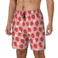 thumbnail image 2 of Balery Strawberry And Flowers Mens Swim Trunks Swim Shorts for Men Quick Dry Inseam Beach Shorts with Compression Liner Pocket-, 2 of 9