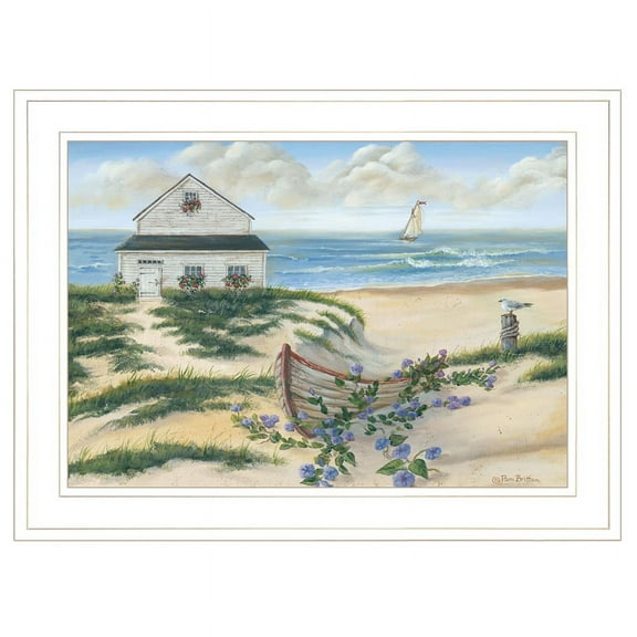 Beach Cottage II by Pam Britton Print Wall Art Wood Multi-Color