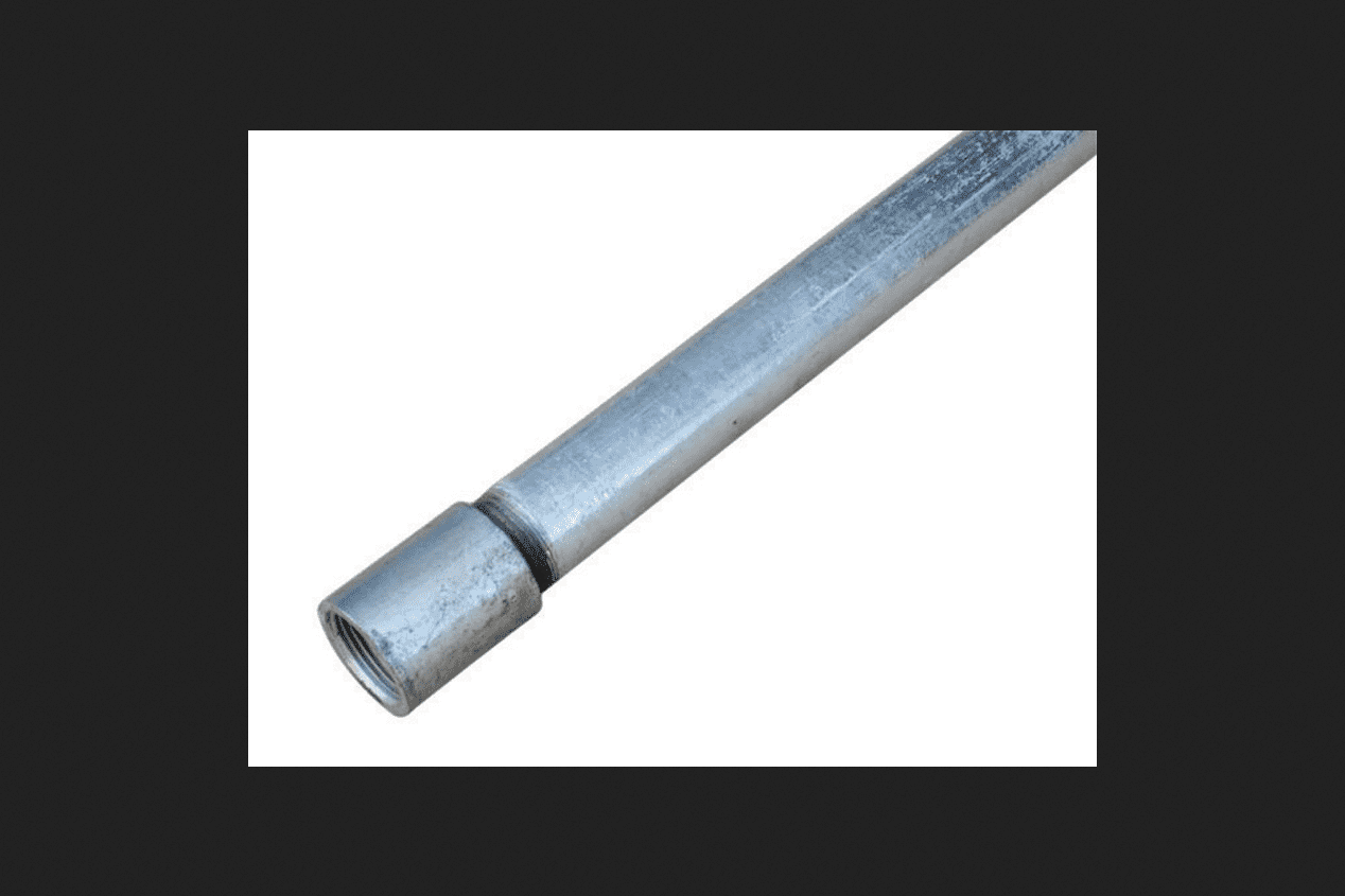 KSD 11/4 in. Dia. x 21 ft. L Gray Galvanized Steel Pipe