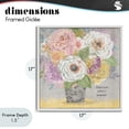 thumbnail image 4 of Stupell Industries Shabby Chic Cherish Every Moment Inspiration White Framed Giclee Art, 17 x 17, by Suzanne Nicoll, 4 of 8