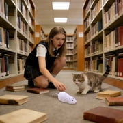 Cat Interactive Toy, Wind-Up Realistic Mouse, Indoor Pet Self-Play Toy for Cats