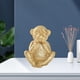 thumbnail image 4 of Figura de mono, decoración del hogar, artesanía de resina, hecha a mano, de mesa, Fengshui chino, dorado No hables cosas malas, 4 of 8