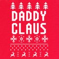 thumbnail image 3 of Tee Hunt Daddy Claus Funny Santa T-Shirt Christmas Xmas Ugly Sweater Men's Novelty Shirt, Black, 4X-Large, 3 of 5
