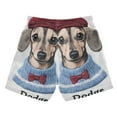 thumbnail image 7 of FORMRS Boys Swim Trunks Quick Dry Mesh Liner Boardshorts Sizes XS-XL, Gray Cute Dog Artist, 7 of 7
