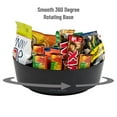 thumbnail image 7 of Mind Reader Snack Carousel, Countertop Organizer, Snack Tray, 12"L x 12"W x 4"H, Black, 7 of 7