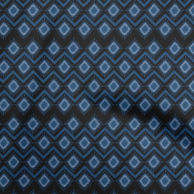oneOone Rayon Black Fabric Abstract Sewing Craft Projects Fabric Prints By Yard 56 Inch Wide