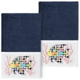 thumbnail image 2 of Linum Home Textiles 100% Turkish Cotton Feliz 2PC Embellished Hand Towel Set, Multi, 2 of 4