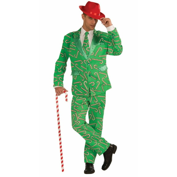 Forum Novelties Candy Cane Suit Men's Fancy-Dress Costume for Adult, XL