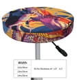 thumbnail image 4 of Balery Colorful Gecko Jungle Art Fundas de asiento para taburete de bar redondo de tela de terciopelo ajustables que protegen de arañazos y manchas para sillas de 14 a 17 pulgadas.-12 inch, 4 of 7