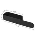 thumbnail image 3 of Celectigo Bathroom Hand Towel Holder, Hand Towel Bar – Self Adhesive Wall Bathroom Towel Hanger, SUS 304 Brushed Stainless Steel (Black), 3 of 8