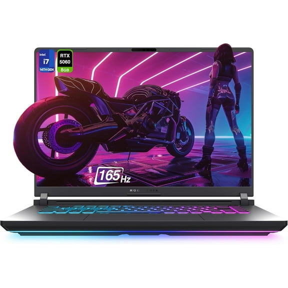 ASUS ROG Strix G16 Gaming Laptop, Intel i7-14650HX, 16 GB DDR5 RAM, 1 TB PCIe SSD, 16” FHD  (1920x1200) Display, Nvidia G-Force RTX 5060, 4-Zone RGB Keyboard, W11 Home, Eclipse Gray