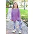 thumbnail image 5 of Millie Loves Lily Plum & Purple Long Sleeve Tops & Leggings Set,Big Girls,Size 5,(4-PCS), 5 of 6