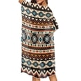 thumbnail image 3 of Xoenoiee Aztec Southwest American Tribal Pattern Women Chiffon Cardigan Kimono Robe Tops Beach Bikini Cover up Blouse Open Front Resort Wear Loose Fit Beachwear, 3 of 7
