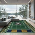 thumbnail image 2 of ODIKA 8'x10' Washable Area Rug Non-Shedding, Easy Care, Endzones Soccer Hockey Shaped Artificial Football Markings Field Playful for King Size Bedroom Under Bed, Master Suite, 2 of 7