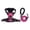 Hot Pink, variant on No Pull Dog Harness, Adjustable Reflective Front Clip Pet Vest with Easy Control Handle Sky Blue L