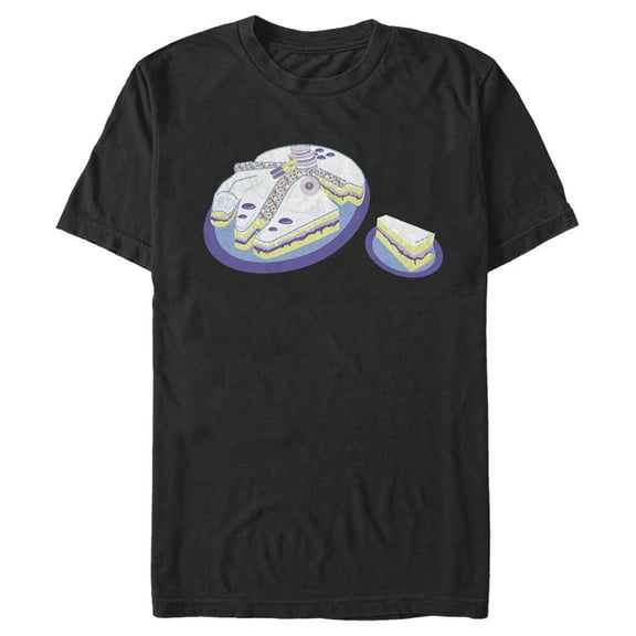 Men's Star Wars Millennium Falcon Cake Graphic T-Shirt