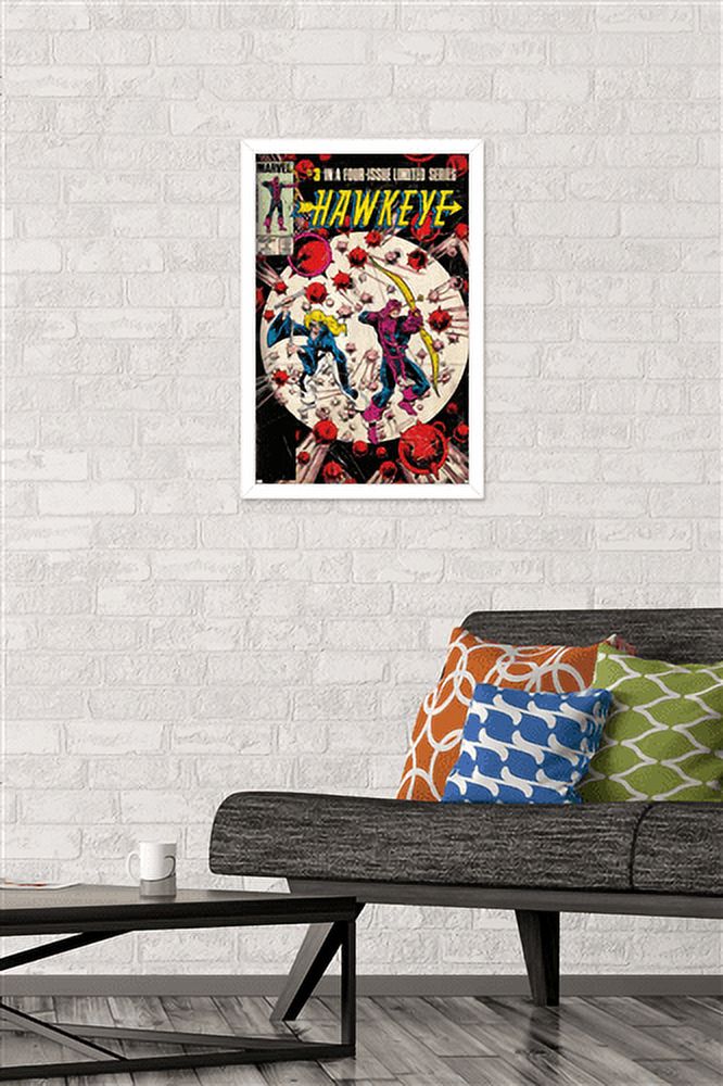 Marvel Comics - Hawkeye - Cover Art Wall Poster, 14.725" x 22.375", Framed
