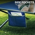 thumbnail image 7 of EVER ADVANCED Oversized Camping Cot for Adults, Extra Wide XXL Folding Sleeping Cots with Side Pocket & Carry Bag, 84.3" L x 41.9" W, Supports 550 lbs, Blue, 7 of 7