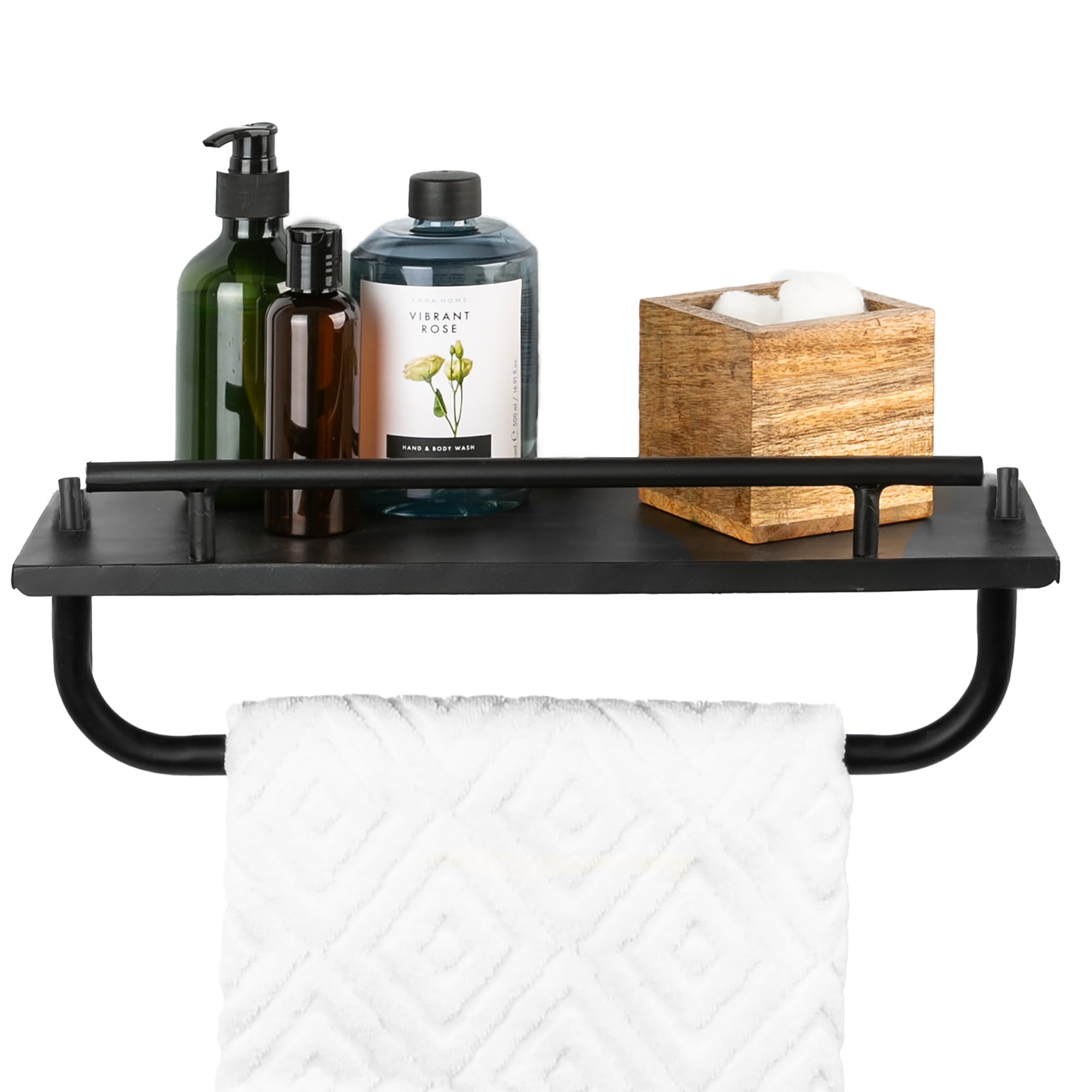 Era Soho Three Tier Wall Shelf, 16.14x29.76in, Matte Black