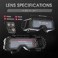 thumbnail image 2 of Auto-Darkening Welding Goggles - Adjustable Shade 4/5-13 for TIG/MIG/ARC Welding & Grinding (Checkerboard Design), 2 of 6