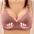 thumbnail image 4 of Eashery Bras for Women Solid Breathable Bra Women Bra Watermelon Red 85C, 4 of 5