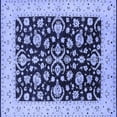 thumbnail image 1 of Ahgly Company Indoor Square Oriental Blue Traditional Area Rugs, 6' Square, 1 of 4